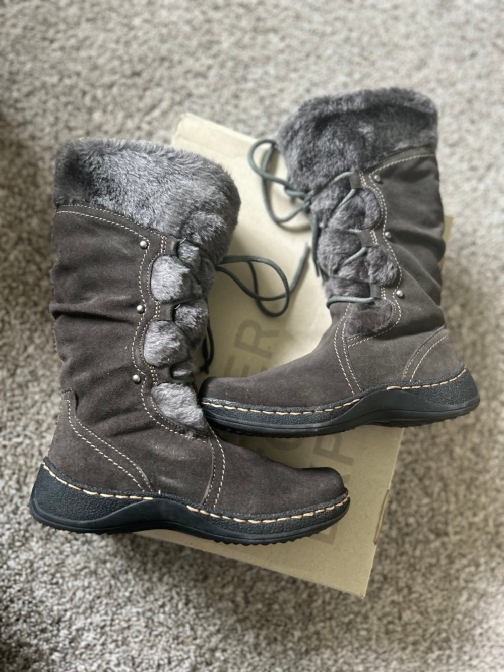 🐻Bear trap Faux-Fur Boots🐻
